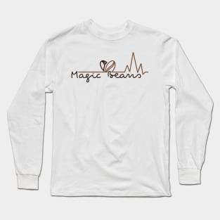 "Magic beans" coffee design Long Sleeve T-Shirt